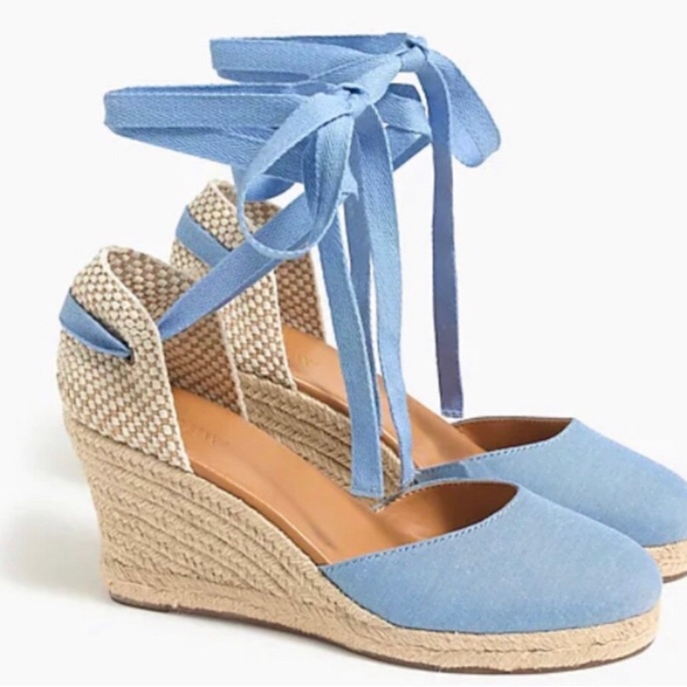 J Crew Espadrilles. Chambray. New with tags.
